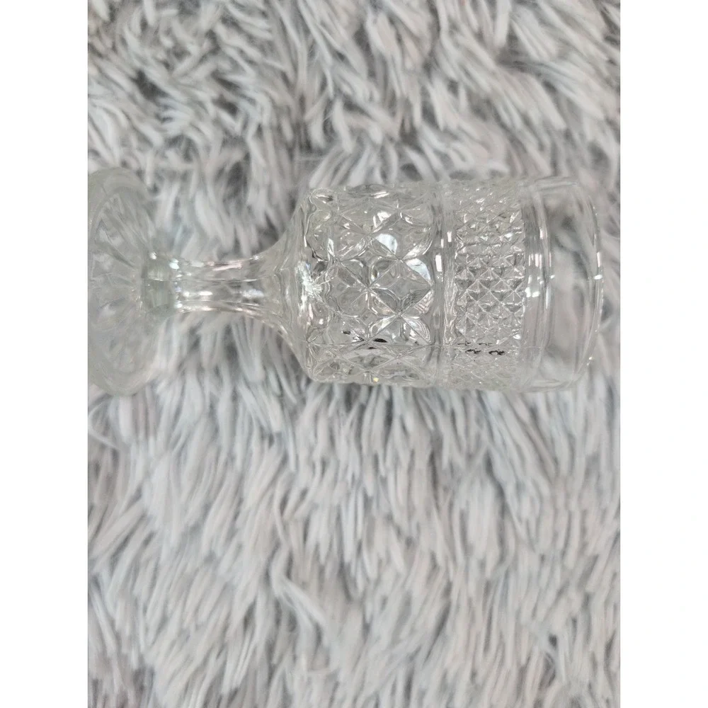 VTG Wexford Anchor Hocking Diamond Point Claret Goblet Wine Glasses Lot Of 11